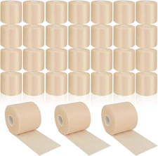 30 Rolls Foam Sport Underwrap Skin Color Non Adhesive Pre Wrap Tape for Athletic