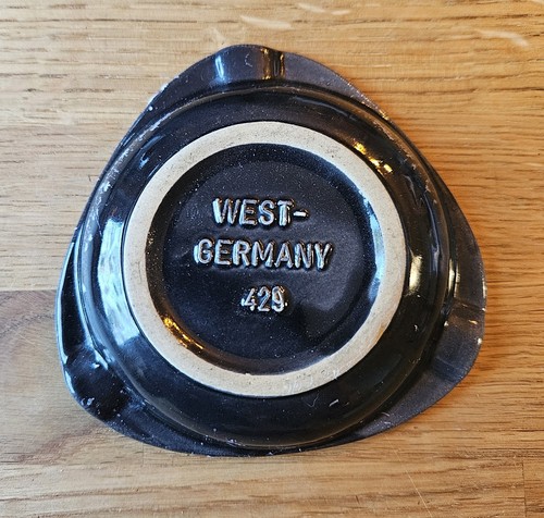 Aschenbecher - Keramik Jasba Dekor Cortina schwarz-weiß 50er 60er Jahre - Bild 2 von 3
