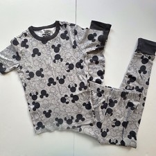 Disney 2 Piece Short Sleeve Pajama Set Kids Unisex XL 12 Snug Fit Mickey Minnie