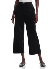 Eileen Fisher Velveteen Wide Leg Ankle Pants MSRP $188