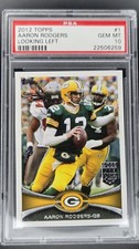 2012 TOPPS AARON RODGERS All Pro Looking Left Green Bay Packers PSA 10!!