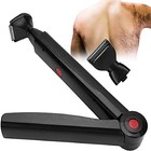 Electric Back Hair Shaver Trimmer Machine Long Handle USB Folding Double Sided B