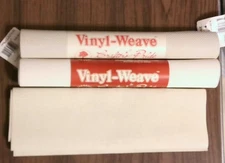 3 Vinyl Weave cross stitch fabric Crafters Pride 14 & 18 count white, parchment