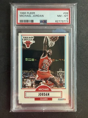 1990-91 Fleer - Michael Jordan #26 PSA 8
