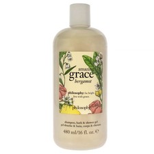 Philosophy Amazing Grace BERGAMOT Shampoo, Bath  Shower Gel 16 oz NEW