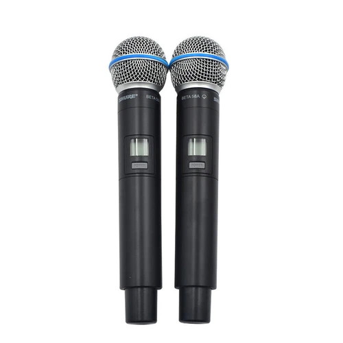 GLXD4+BETA58A Shure Vocal Dual Channel Wireless Microphone System UHF Handheld - Picture 8 of 10