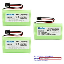 Kastar 2.4V 1600mAh Ni-MH Battery for Panasonic KX-TG4000B KX-TGA200 KX-TGA200B