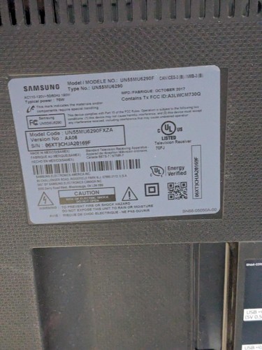 Samsung UN55MU6290FXZA 55" UHD 4K TV Main Board - BN97-13470S / BN94-12640P - Afbeelding 13 van 13