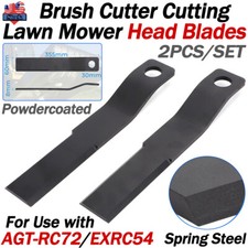 2X Spring Steel Skid Steer Brush Cutter Cutting Blade For Use w/ AGT-RC72/EXRC54