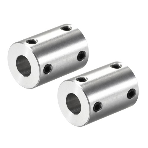 Accouplement Flexible D'Arbre 5mm à 6mm - 2 Pièces, Aluminium, Longueur 25mm - Sourcing Map