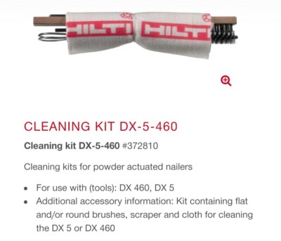 Dx 5 Kit Hilti DX-5-460 Cleaning Kit #372810 | eBay UK