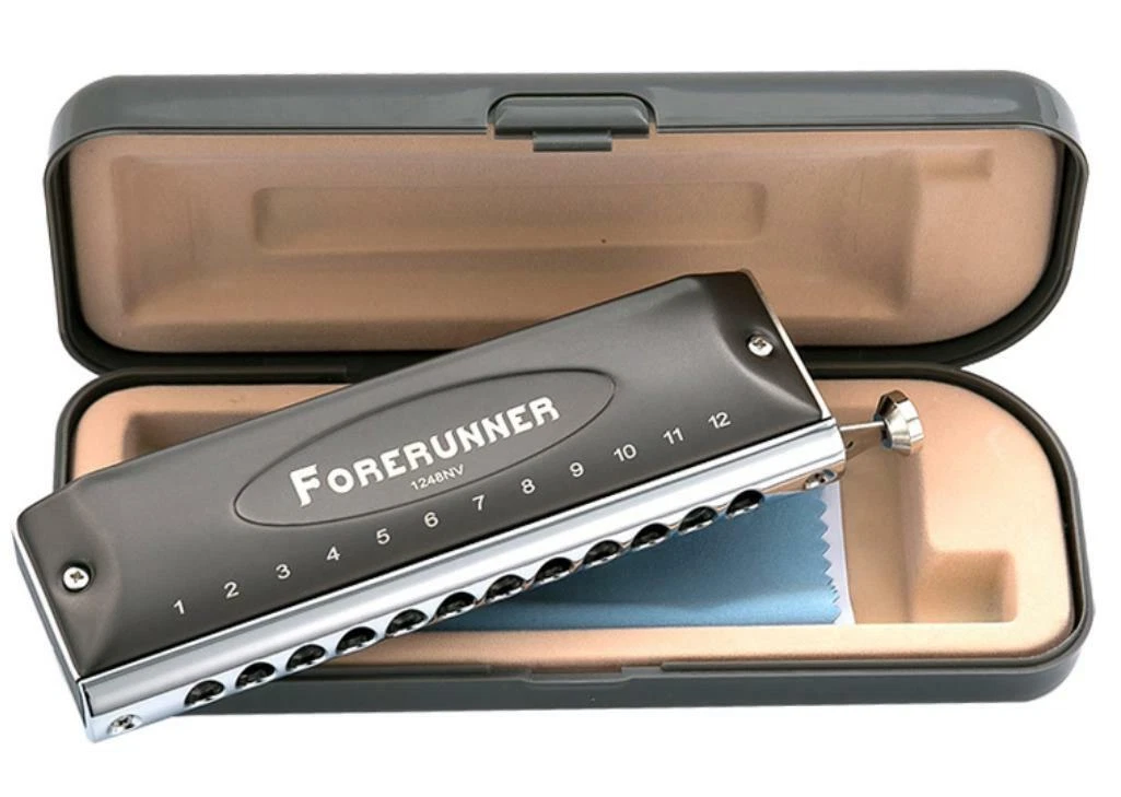 EASTTOP Harmonica Key of C 12Holes 48Tones Chromatic Harmonica