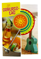 Avan Carte Geburtstagskarte Mann Strand Gitarre Klapp- Gruß- Geburtstag- Karte