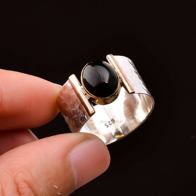 Black Onyx Ring 925 Sterling Silver Band Ring Women Ring Handmade Jewelry Xx60 Ebay