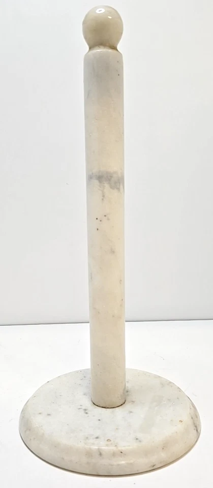 Toallero vertical de papel de mármol champán natural Foto 2 de 4