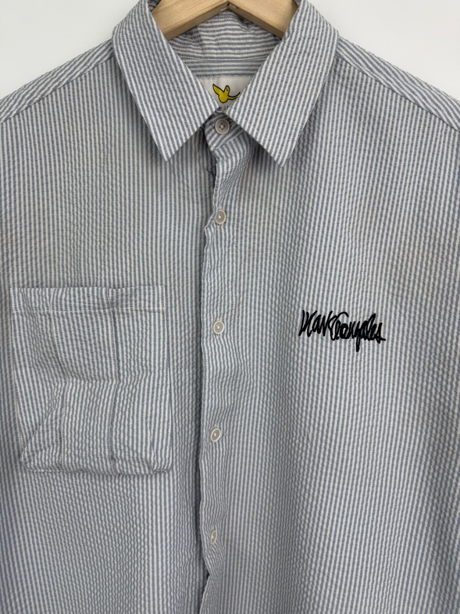 Mark Gonzales What it Isn't Button Up Shirt Rare Retro Y2K size L