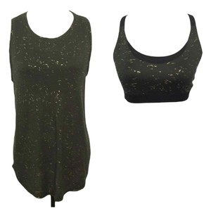 CHAMPION green flakes gold workout bra 