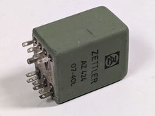 American Zettle DPDT 5Amp 24vdc. Hermetically Sealed Relay