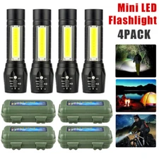 USB Rechargeable 99000000LM LED Flashlight Super Bright COB Torch Tactical Light