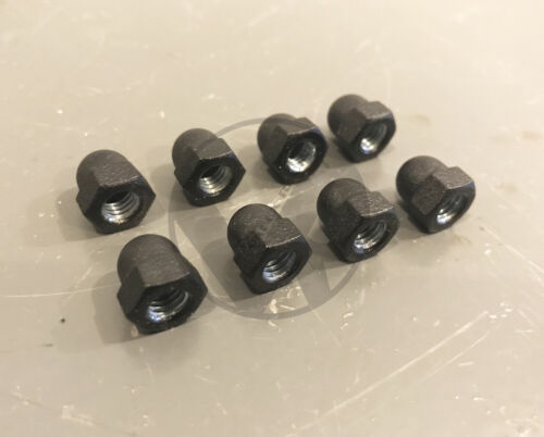 Wrinkle Black Valve Cover Nuts Hardware For Honda Acura Civic Integra B16 B18C H - Picture 2 of 2