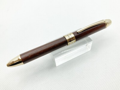 PLATINUM JAPAN Multi function pen: Double action R3, Wood, With