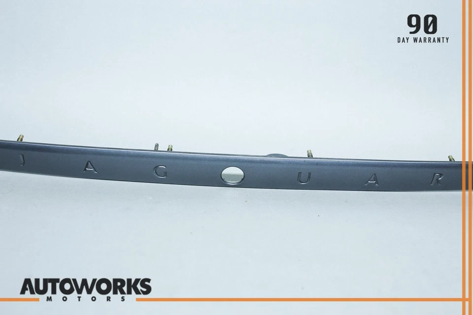04-07 Jaguar XJR XJ8 VDP SV8 X350 Tapa de maletero Moldura de licencia trasera Azul OEM Foto 3 de 4