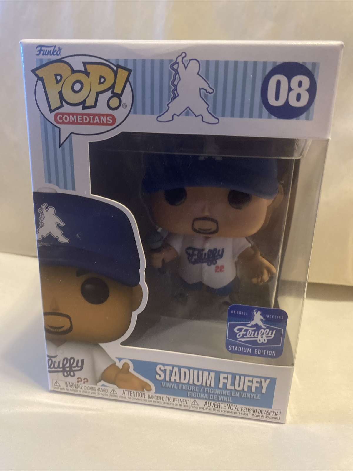 Funko Pop! Gabriel &Quot;Fluffy&Quot; Iglesias Home #8 Dodger Stadium Fluffy Shirt