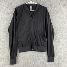 Champion Womens Long Sleeve Top Zip Active Wear XS jacket Black / 49-22