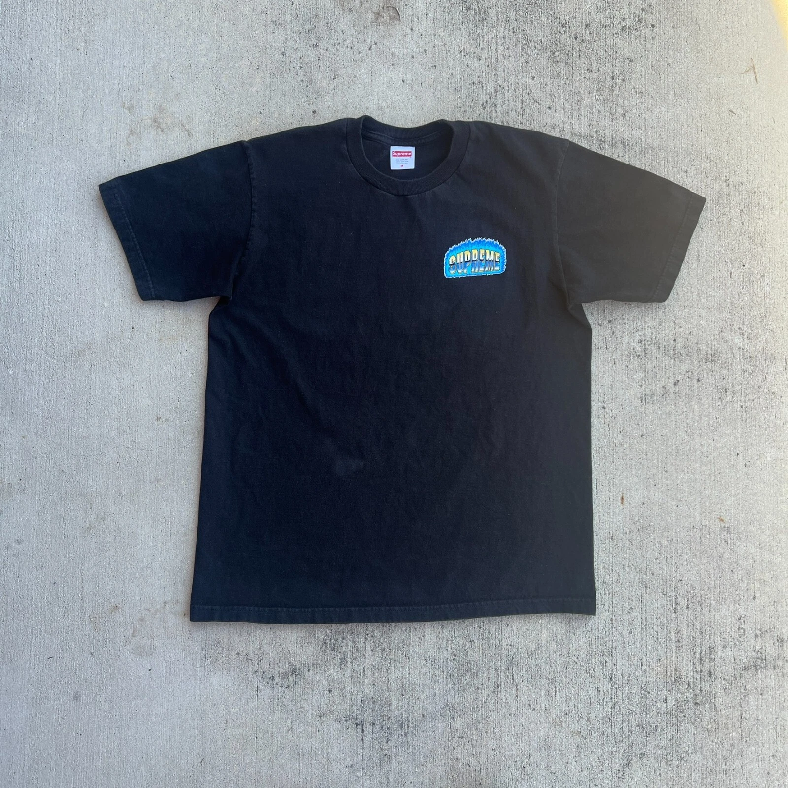 Tee shirt chromé Supreme Fire Flames moyen