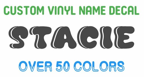 Fun Custom Name Vinyl Decal Sticker Tumbler Water Bottle Car Hydro Yeti Gift - 第 1/7 張圖片