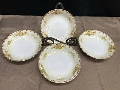 Royal Embassy ''LINCOLN'' Porcelain ~ Set of 4 ~ Dessert Bowls ~ 5 3/8''