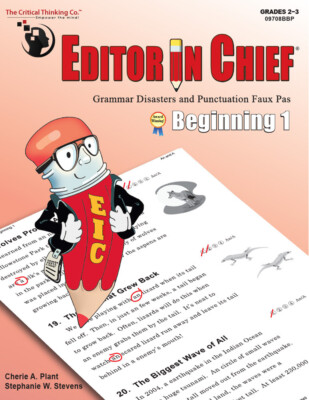 Editor in Chief Beginning 1 Grades 2-3 Grammar Punctuation Supplemental Workbook