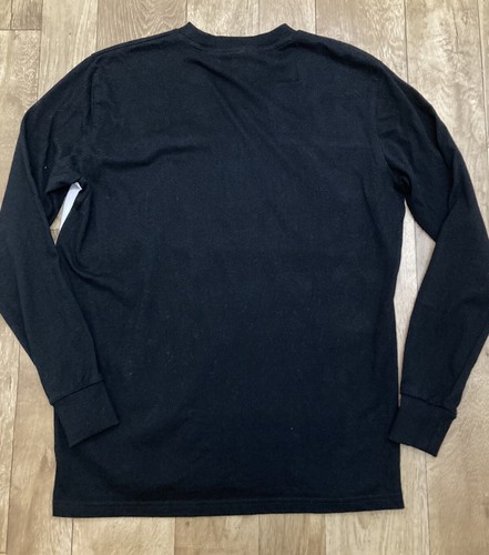Fila Women’s Black Red Logo Long Sleeve 100% Cotton Sweatshirt XS UK8 A87 - Picture 10 of 10