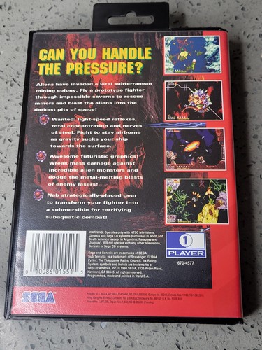 Sub Terrania (Sega Genesis, 1994) Complete in Box CIB - Picture 6 of 9