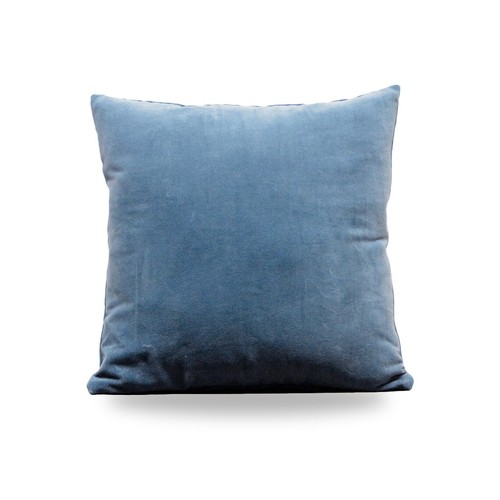 Copricuscino Copricuscino Copricuscino Copricuscino Decorativo Coccogliente Velluto Cotone Blu Fumo (Confezione da 2) 26" x 26" - Foto 5 di 6