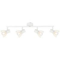 Brilliant Elhi Decken Spot Strahler Modern Leuchte Lampe Vintage 4-Flg E14 Weiß
