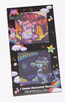 Care Bears X Universal Monsters Eyeshadow Highlighter Palette Set BRAND NEW