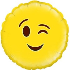 Image of Wink Emoji Foil Balloon 18 inches Party Decoration