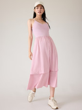 Athleta Elation V-Neck Hybrid Dress  Begonia Pink XL  601546