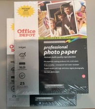 Office Depot Professional Photo Paper Brilliant Gloss 50 Sheet 8.5" x 11" Inkjet