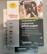 Office Depot Professional Photo Paper Brilliant Gloss 50 Sheet 8.5" x 11" Inkjet