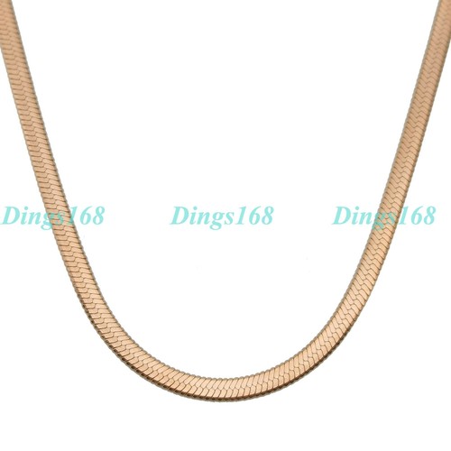 Men\u0026Women's Real 18K Rose Gold Filled 