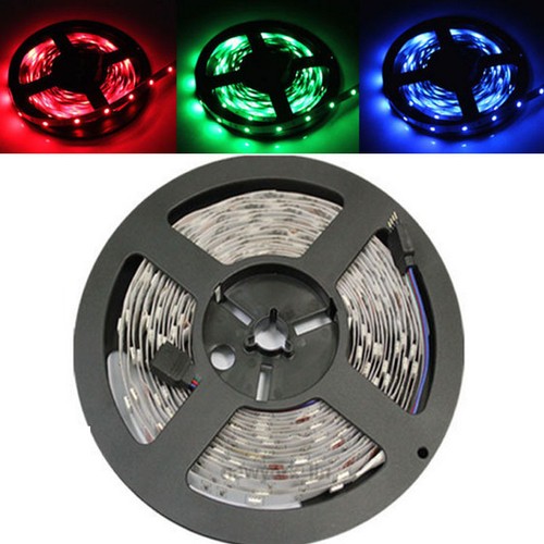 5M RGB 5050 SMD 30leds/M Flexible LED Lights Strips For Auto Car 12V