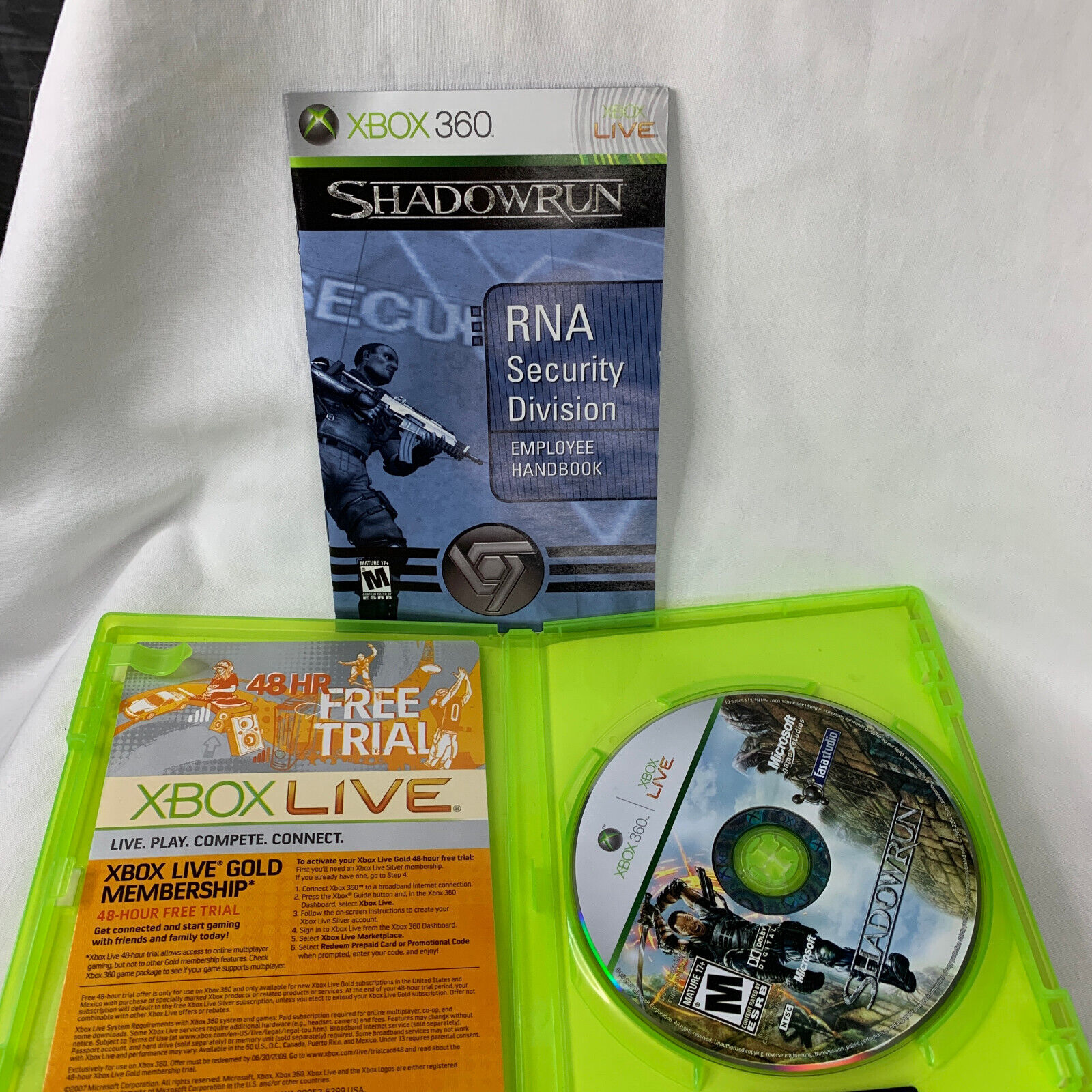 Microsoft Game Studios (Xbox 360) Lot Of 3 Crackdown 2 Shadowrun Complete  TESTED