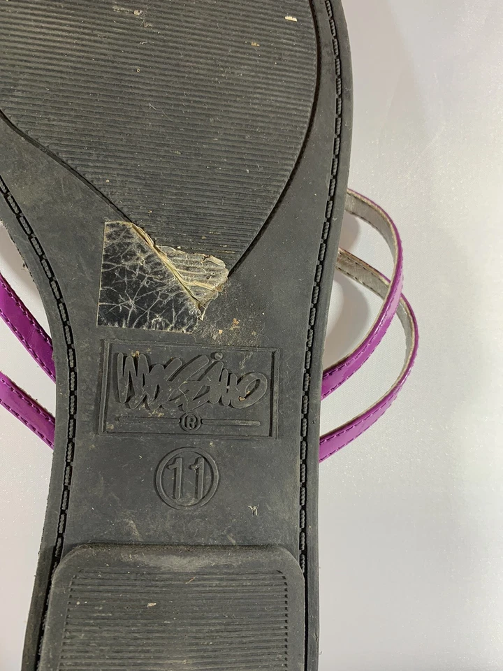 Mossimo womens flat sandals purple size 11 Foto 3 de 4