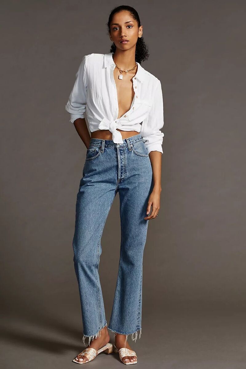 Anthropologie AGOLDE Mid-Rise Relaxed Bootcut Jeans Size 28 Anthropologie AGOLDE Mid-Rise Relaxed Bootcut Jeans Size 28
