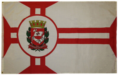 Sao Paulo Brazil City Premium Quality 100D Woven Poly Nylon 3x5 3'x5' Flag (RUF)