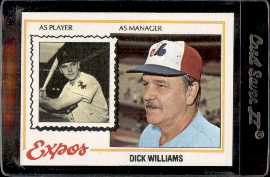 1978 Topps #522 Dick Williams Montreal Expos - Nice Card