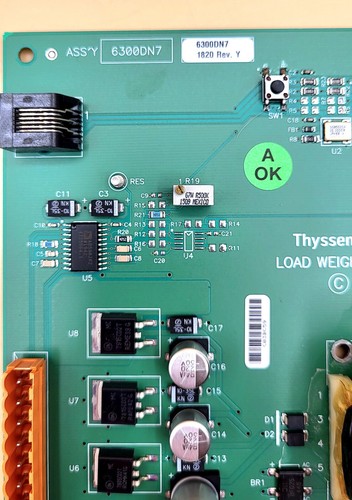 ThyssenKrupp/Dover Elevator. PCB, Load Weigher Control TIV. 6300DN7, 9841600. - Picture 4 of 4