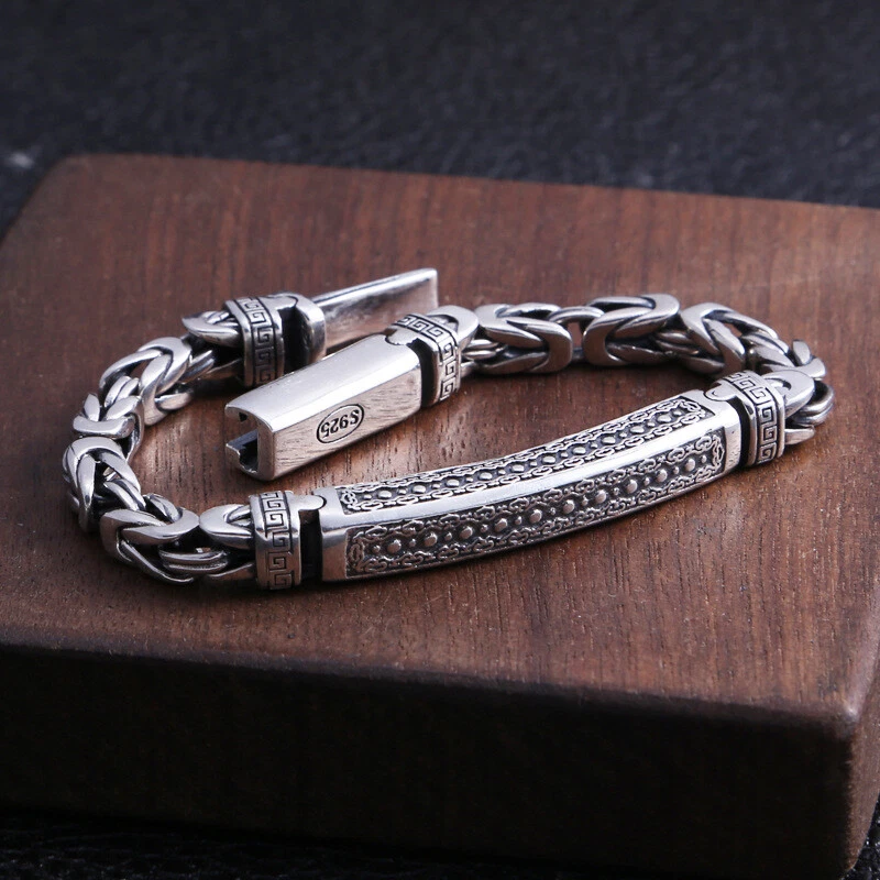 Long silver best sale bracelet